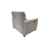 Modern Shelter Back Power Recliner, Light Grey*