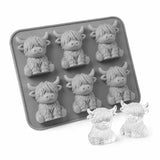 Highland Cow Silicone Ice Cube Mold