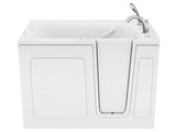 ANZZI Value Series 30 in. x 53 in. Quick Fill Walk-In Whirlpool and Air Tub in White