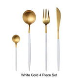 Mixora 304 Stainless Steel Gold Cutlery Set