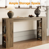 63'' Long Console Table, Farmhouse Entryway Table