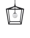 Denison Medium Black Outdoor Lantern