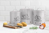 Kook Potato, Onion & Garlic Storage Canisters Set