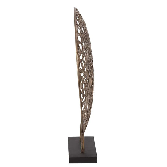 Bronze Aluminum Branch Disk Sculpture