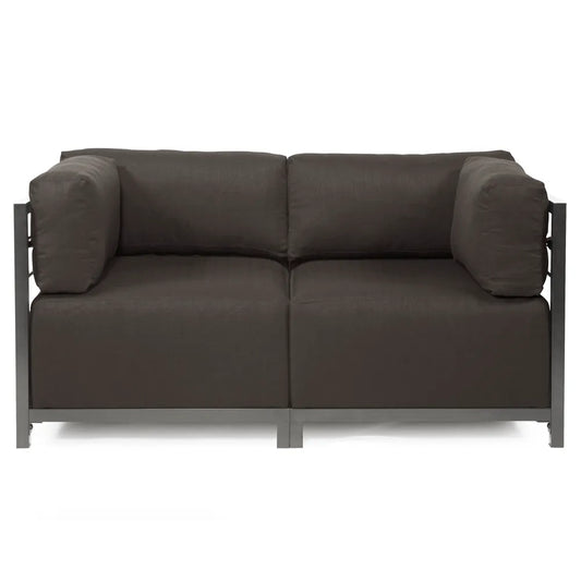 Axis Corner Chair Seascape Charcoal Titanium Frame