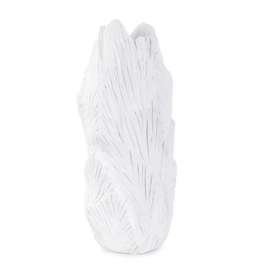 Abstract Elm Tall Vase in White
