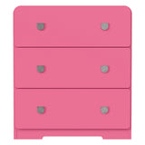 Painted 3-Drawer Nightstand For Bedroom