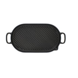 Chasseur French Oval Cast Iron Grill Pan 14-inch
