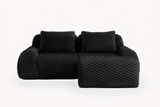 LAURENT 82" Loveseat with 1 Ottoman