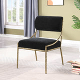 Bastille - Upholstered Dining Side Chair (Set of 2) - Brass Frame