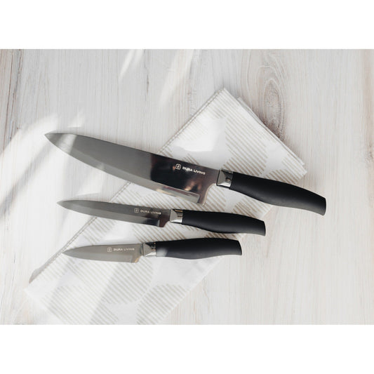 Titan 3-Piece Kitchen Knife Set - Black