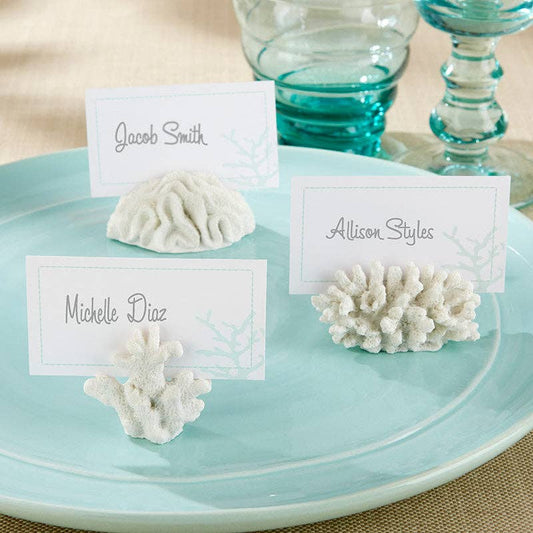 Seven Seas Coral Place Card Holders Set of 6