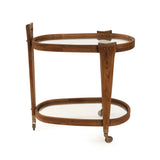 Oval Entertainment Bar Cart