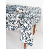French Home Honeysuckle 59" X 98" Tablecloth - Indigo