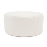 Universal Round Ottoman Cover Barbet Natural