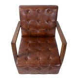 Davenport Tufted Leather Chair