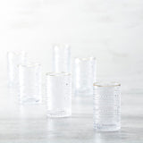 Jupiter Clear Gold Rimmed Iced Beverage 13oz
