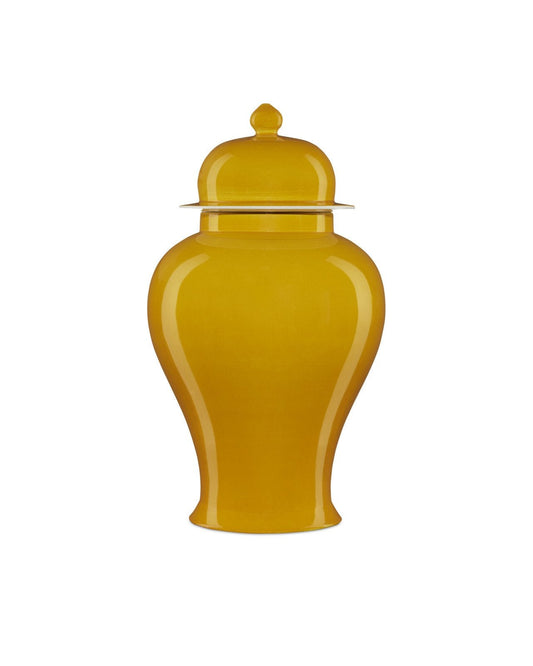 Imperial Yellow Large Temple Jar