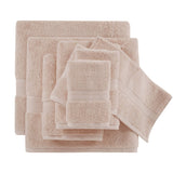 Antibacterial Spa-Like 8-Piece Bathroom Towel Set, Pink