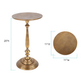 Candlestick Antique Brass Martini Table
