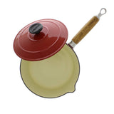 Chasseur Enameled Cast Iron Saucepan with Lid, 1.3qt
