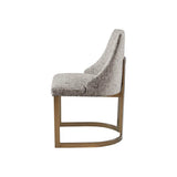 Wholesale [Set of 2] Metal Round Base Dining Chair, Grey
