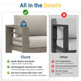 Wholesale Patio Furniture Metal Loveseat, Metal Outdoor Chairs