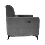 Low Track Arm Adjustable Power Recliner Chair, Dark Grey
