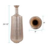 Etched Crossways Flared Neck Vase- Large