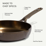 MADE IN Seasoned Cast Iron Skillet