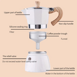 150ml Stovetop Moka Pot Coffee Maker Percolator