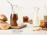 Kook Glass Carafe Pitchers with Lids for Drinks