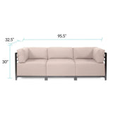 Axis 3pc Sectional Seascape Sand Titanium Frame