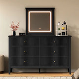 6 Drawer Dresser with Lighted Mirror