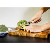 EcoCut 10 Piece Kitchen Knife Set With Blade Guards, Grey