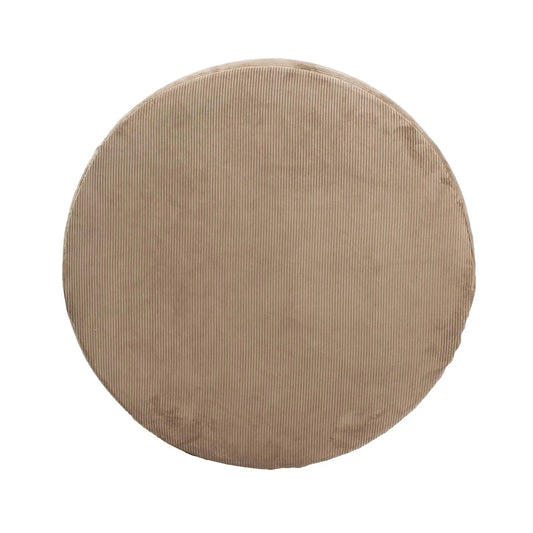 Universal Round Ottoman Cover- Pana Sand