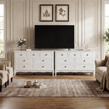 White 7 Drawer Dresser For Bedroom, Modern Chest of Drawers