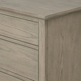 European Country Style Farmhouse 4-Drawer Dresser, Grey *