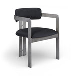 Aurum - Vegan Leather Upholstered Dining Chair With Gray Base (Set of 2)