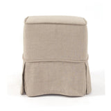 Universal Cube Cover Linen Slub Natural - Skirted -Cover Only