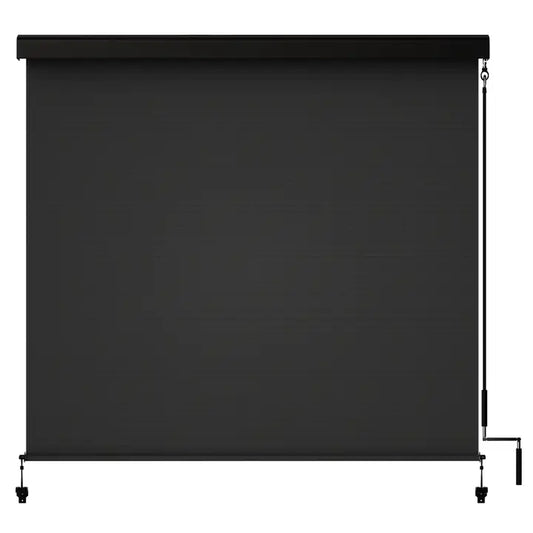 Cordless Outdoor Blinds with Crank Handle 95% Uv Protection