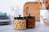 Kook 4 Qt Glass Pantry Canisters, Set of 2