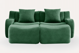 ROMA 82.7" Loveseat with 2 Ottomans