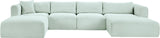 Shaggy - 5 Piece Modular Sectional With Chaise And Ottoman