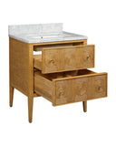 Santos 28" Sea Sand Vanity with Rectangular Undermount Sink