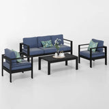 Wholesale Aluminum Patio Furniture Set,5-Seat Outdoor Conversation Set