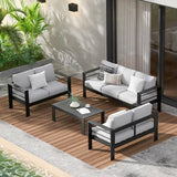 Aluminum Outdoor Patio Furniture, Modern Conversation Sets