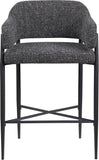 Dame - Fabric Upholstered Counter Stool (Set of 2)