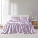 Wrinkle-Free Solid Satin Luxury Sheet Set, Lilac