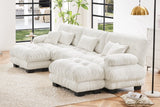 CLOUDIES 134" 3 Seater Sofa with 2 Ottomans